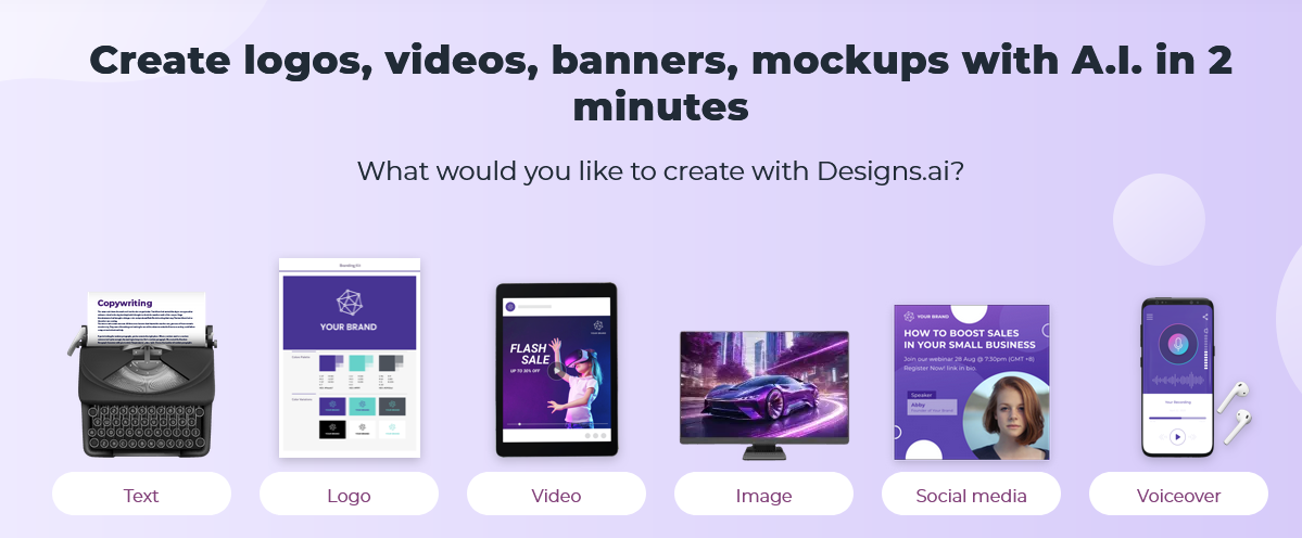 Designs.AI Create logo images online