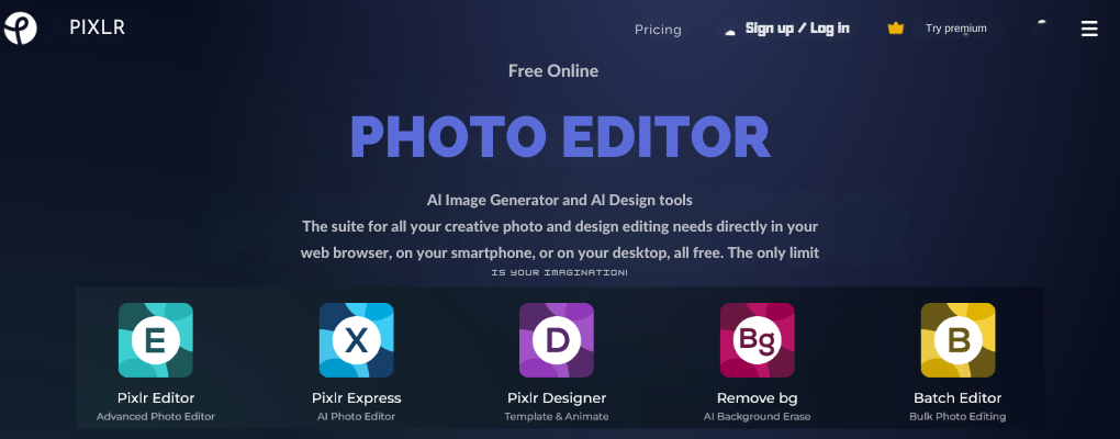 Pixlr - Free Online AI Photo Editor Image Generator & Design tool