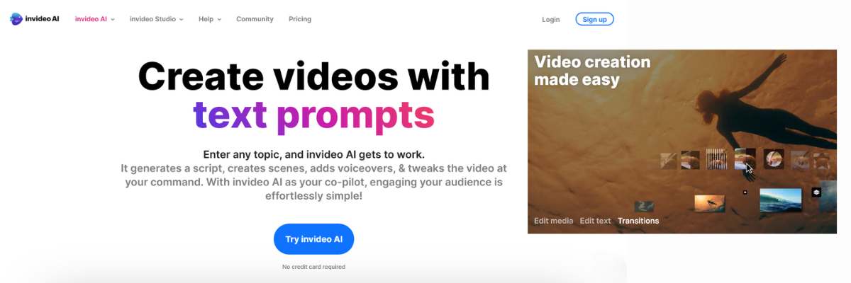 Invideo AI Text To Video