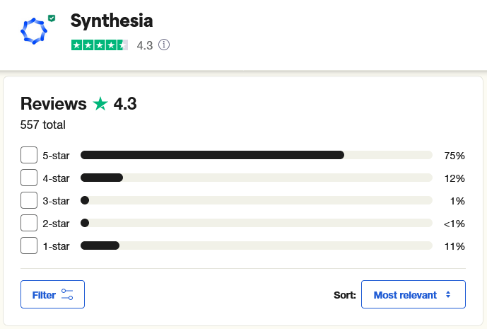 Synthesia AI text to video generator